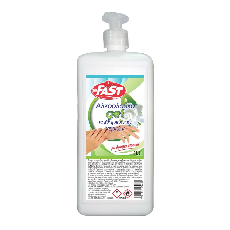 Mr Fast Αλκοολούχο Gel με Άρωμα Γιασεμί 1000ml