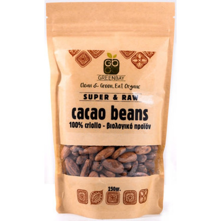 Green Bay Ακατέργαστοι Σπόροι Κακάο Cacao beans Raw 200g