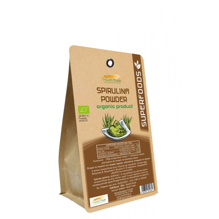 Health Trade Spirulina Powder 100gr ΒΙΟ