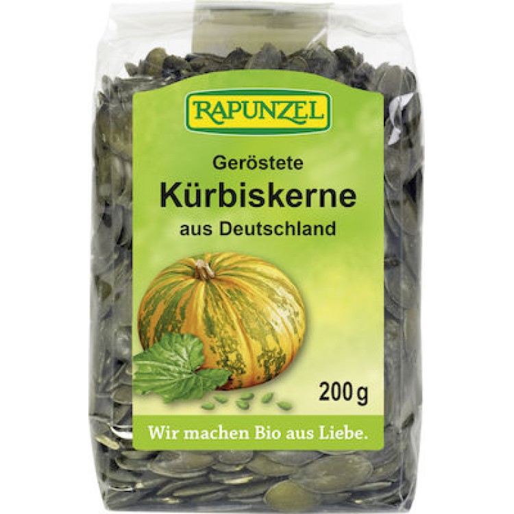 Rapunzel Κολοκυθόσποροι χωρίς Αλάτι Βιο 200gr Σπόροι & Δημητριακά