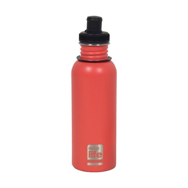 Ecolife Coral Ανοξείδωτο Παγούρι 600ml 