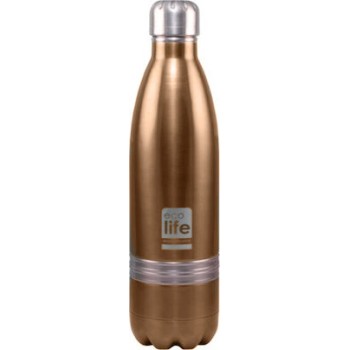 Ecolife Thermos Bottle σε Bronze χρώμα 750ml