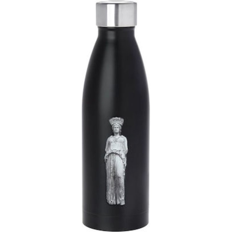 Ecolife Καρυάτις Μπουκάλι Θερμός Μαύρο 500ml 