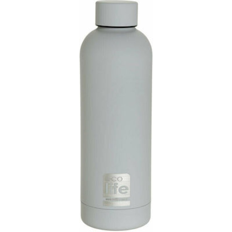 Ecolife Smokey Grey Thermos 500ml Μουκάλια/Θερμός & Φαγητοδοχεία