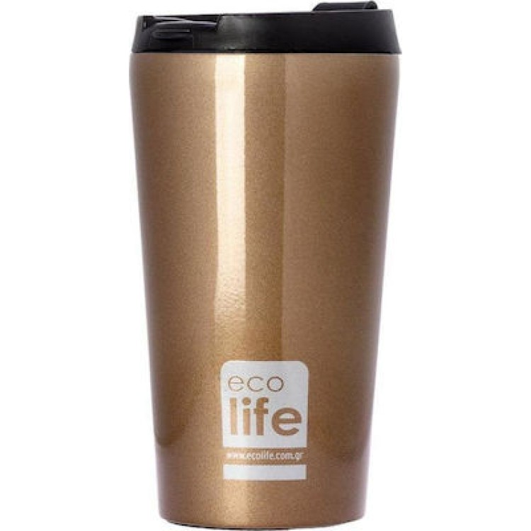 Ecolife Bronze coffee thermos 370ml 