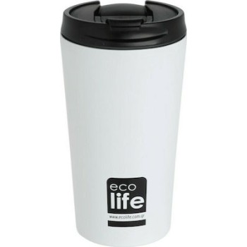 Ecolife White (matte) coffee thermos 370ml