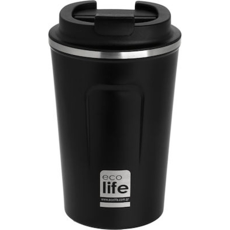 Ecolife Dark grey coffee thermos 370ml Μουκάλια/Θερμός & Φαγητοδοχεία