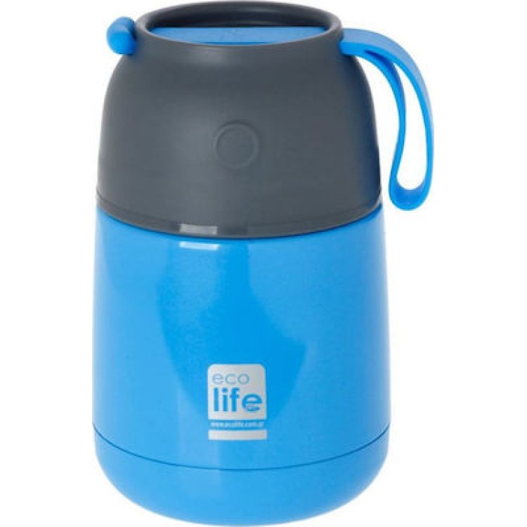 Ecolife Βρεφικό Θερμός Φαγητού Ανοξείδωτο Blue 450ml Μουκάλια/Θερμός & Φαγητοδοχεία