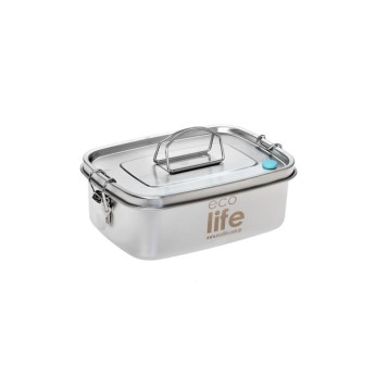 Ecolife Δοχείο Φαγητού Inox Ασημί 1000ml