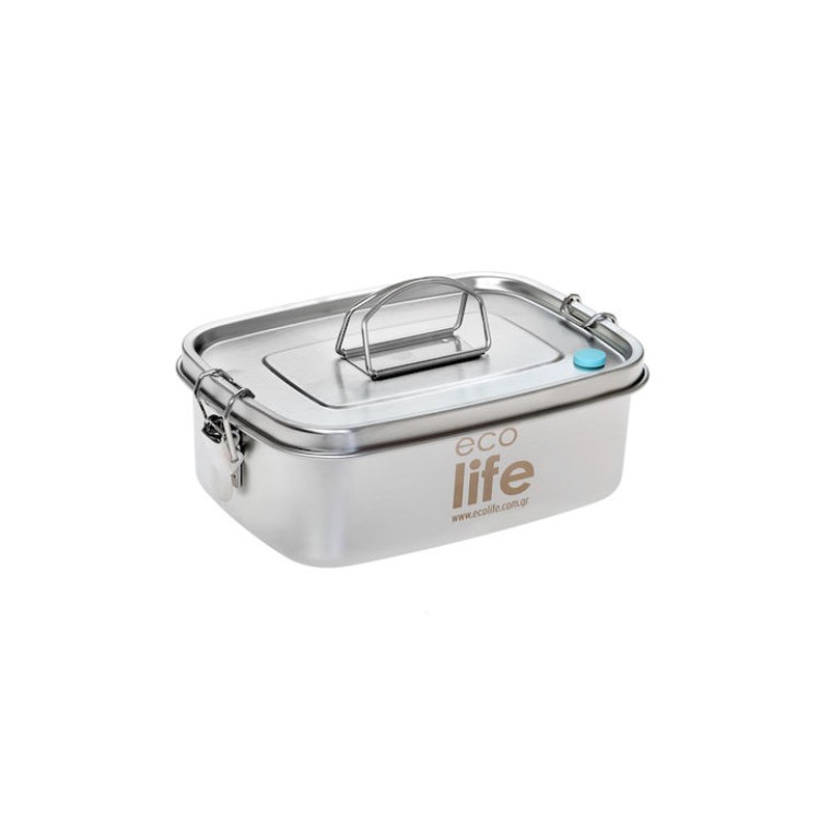 Ecolife Δοχείο Φαγητού Inox Ασημί 1000ml Μουκάλια/Θερμός & Φαγητοδοχεία