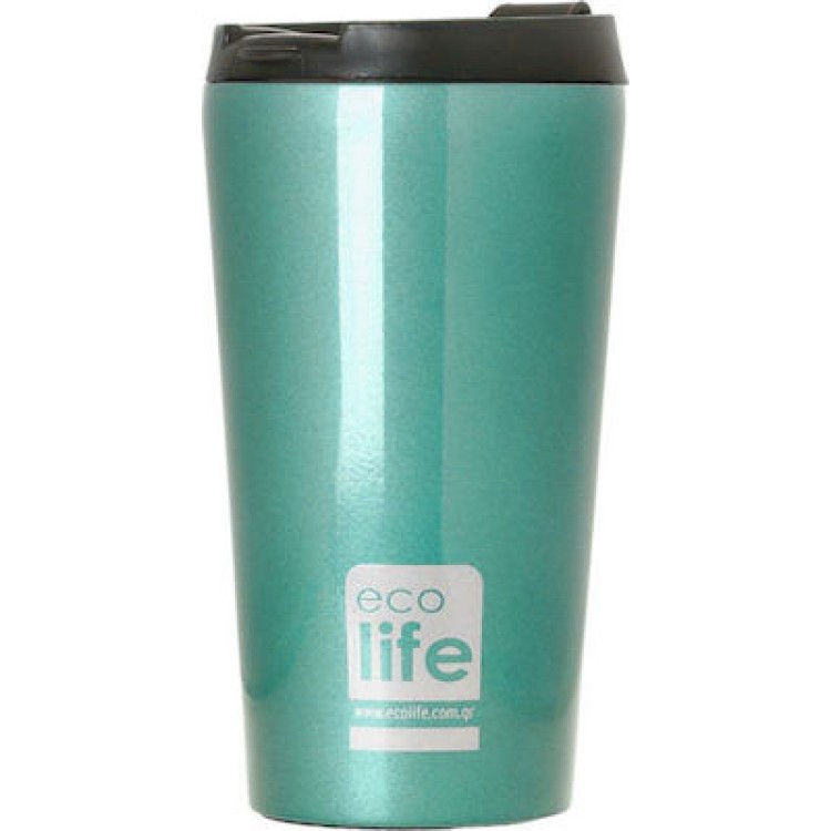 Ecolife Light blue coffee thermos 370ml 