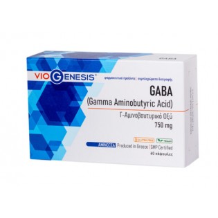 Viogenesis GABA 750mg 60 κάψουλες