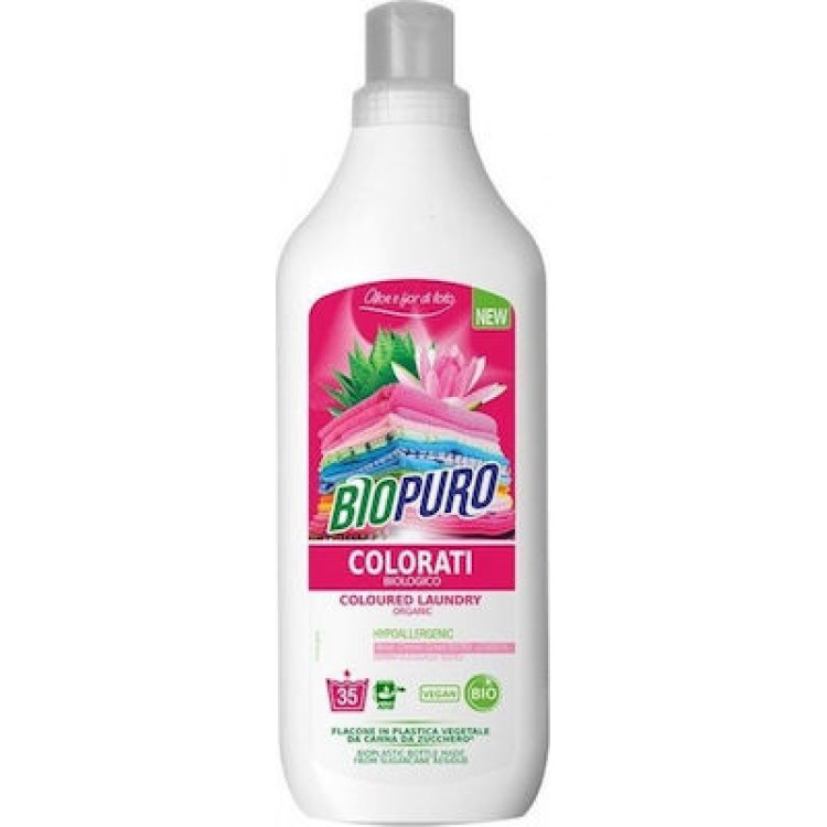 Biopuro Υγρό Πλυντηρίου Ρούχων για Χρωματιστά 1L