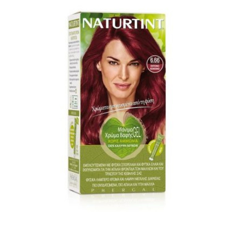 Naturtint Permanent Hair Color 6,66 Έντονο Κόκκινο Βαφές Μαλλιών 