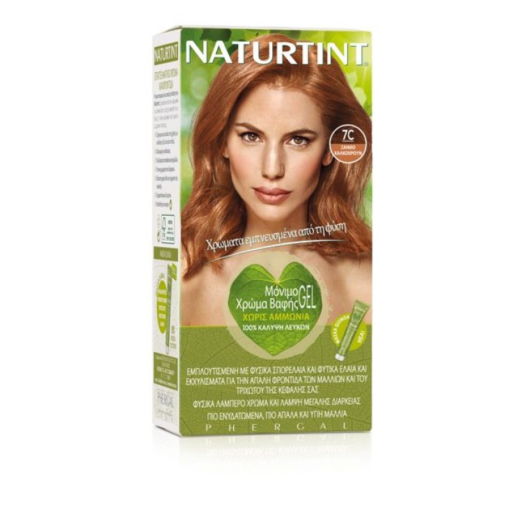 Naturtint Permanent Hair Color 7C Ξανθό Χαλκοκόκκινο