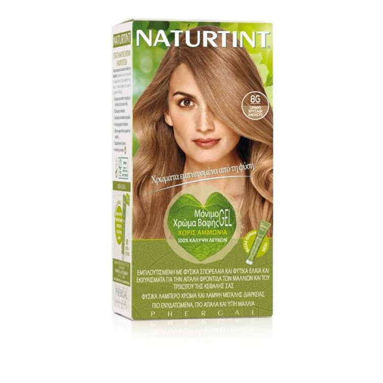 Naturtint Permanent Hair Color 8G Ξανθό Ανοιχτό Χρυσαφί