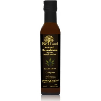 Bio Land Hemp Seed Oil Βιολογικό Κανναβέλαιο 250ml
