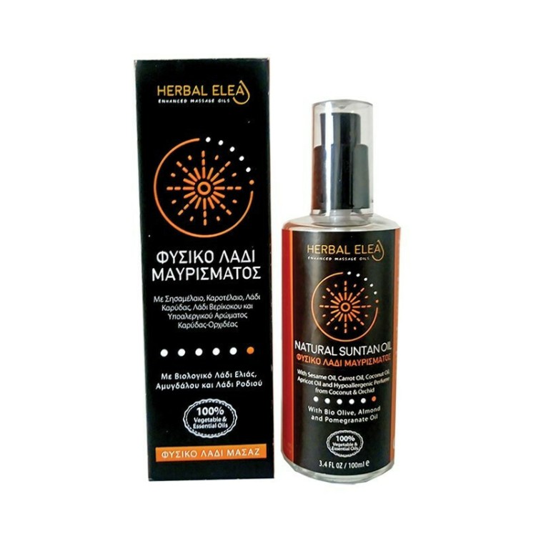 BioLeon Herbal Elea Φυσικό Λάδι Μαυρίσματος 100ml 