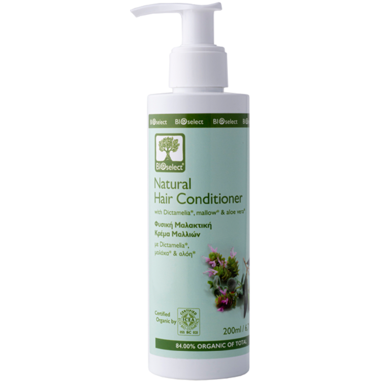 Bioselect Φυσική Μαλακτική Κρέμα Μαλλιών 200ml
