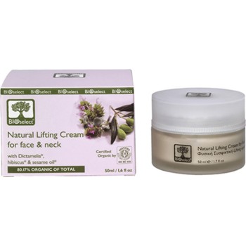 Bioselect Φυσική Συσφιγκτική lifting Κρέμα για Πρόσωπο & Λαιμό 50ml
