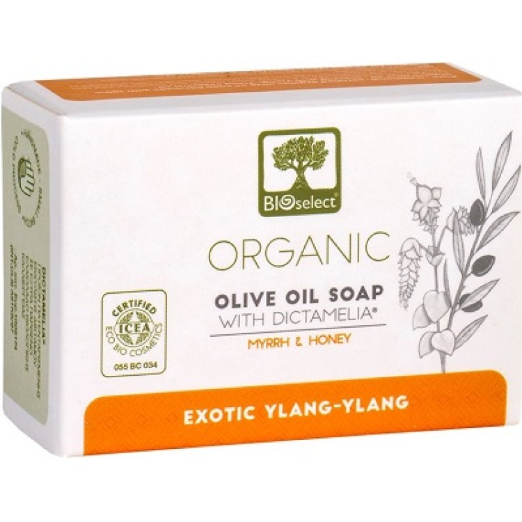 Bioselect Σαπούνι Ελαιόλαδου Πιστοποιημένο Βιολογικό Exotic Ylang Ylang 98g