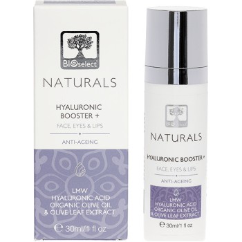 Bioselect Naturals Υαλουρονικό Booster + Πρόσωπο, Μάτια & Χείλια 30ml