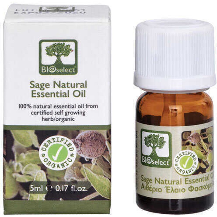 Bioselect Αιθέριο Έλαιο Φασκόμηλο 5ml Αιθέρια έλαια