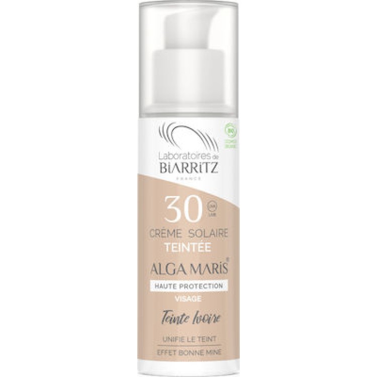 Laboratories de Biarritz Alga Maris Αντηλιακή Κρέμα Προσώπου SPF30 με Χρώμα 50ml Αντηλικά/Αντικουνουπικά