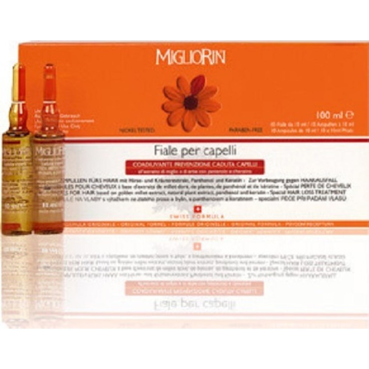 Migliorin Αμπούλες Μαλλιών κατά της Τριχόπτωσης 10x10ml Προιόντα Styling