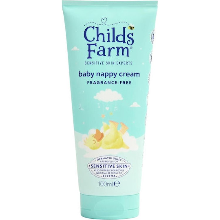 Childs Farm Nappy Cream Fragrance Free Κρέμα Αλλαγής Πάνας χωρίς Άρωμα 100ml ΓΙΑ ΤΟ ΠΑΙΔΙ