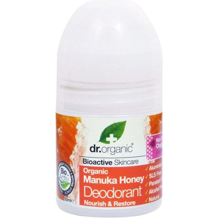 Dr.Organic Organic Deodorant Manuka Honey Roll-On 50ml Αποσμητικά 