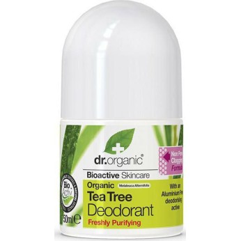 Dr.Organic Organic Deodorant Tea Tree Roll-On 50ml