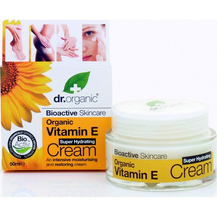 Dr.Organic Vitamin E Super Hydrating Cream 50ml Κρέμες/Έλαια Προσώπου
