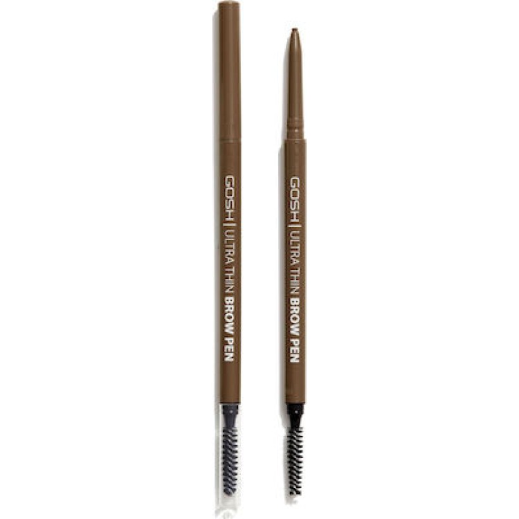 Gosh Ultra Thin Brow Pen 002 Greybrown 0.09gr Μακιγιάζ
