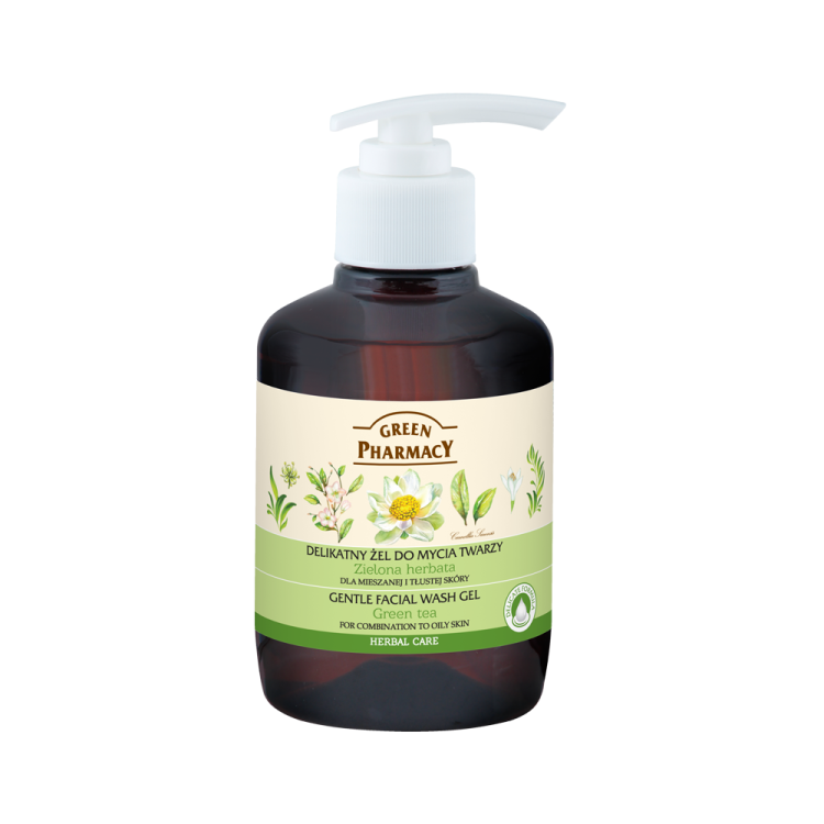 Green Pharmacy Απαλό Gel Καθαρισμού Προσώπου Green Tea για Λιπαρές & Μεικτές Επιδερμίδες 270ml