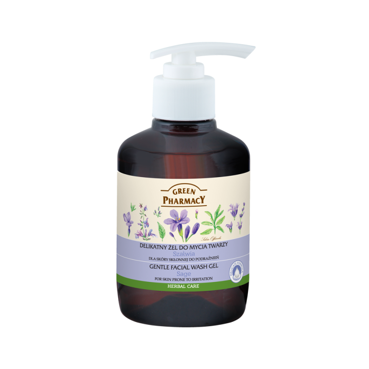Green Pharmacy Απαλό Gel Kαθαρισμού Προσώπου με Φασκόμηλο 270ml