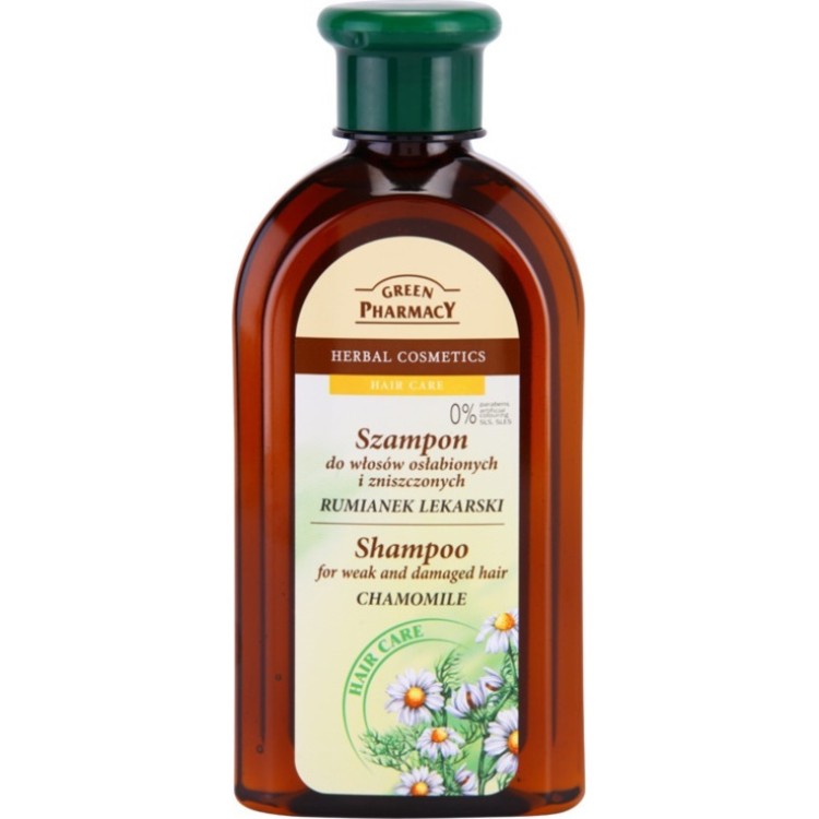 Green Pharmacy Σαμπουάν Chamomile για Αδύναμα και Κατεστραμμένα Μαλλιά 350 ml