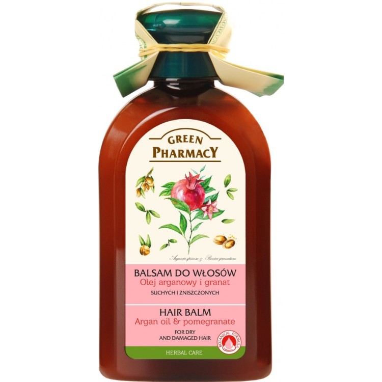 Green Pharmacy Μαλακτική Κρέμα Μαλλιών Με Αργκάν και Ρόδι Για Ξηρά Μαλλιά 300ml Μαλακτική-Μάσκα