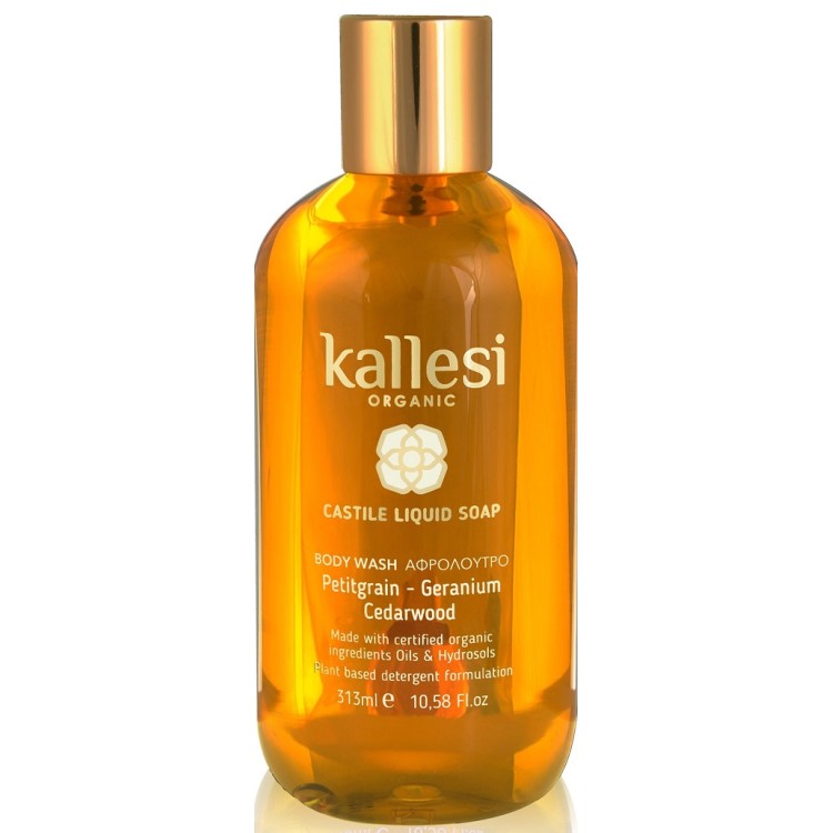 KALLESI ΥΓΡΟ ΣΑΠΟΥΝΙ BODY WASH ΝΕΡΑΝΤΖΙ ΓΕΡΑΝΙ ΚΕΔΡΟΣ 313ML Αφρόλουτρα/Σαπούνια Σώματος