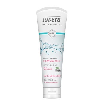 Lavera Γαλάκτωμα Καθαρισμού Προσώπου 2 σε 1 με βιολογική αλόη & βιολογικό βούτυρο shea 125ml