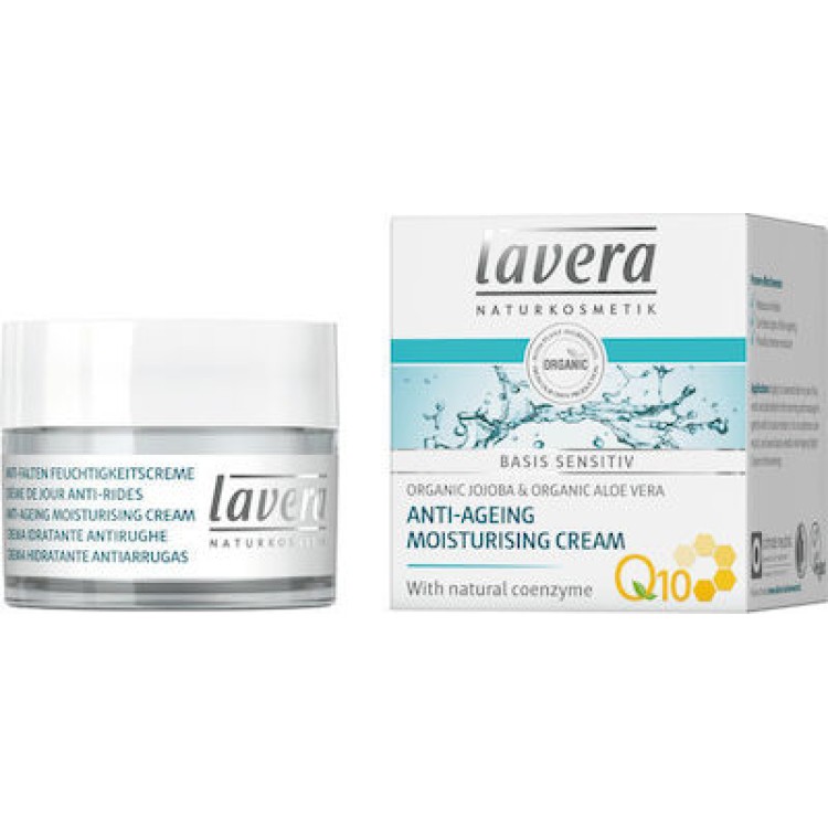 Lavera Basis Sensitiv Q10 Ενυδατική Κρέμα Ημέρας (Με Αντιγηραντική Δράση) 50ml Κρέμες/Έλαια Προσώπου