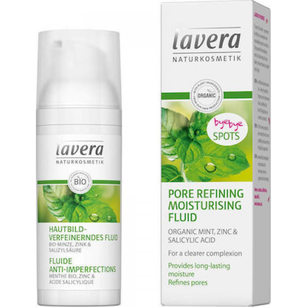 Lavera Organic Mint & Organic Burdock Extract Pore Refining Moisturising Fluid 50ml