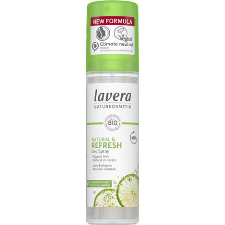 Lavera Natural & Fresh Deodorant Organic Lime & Natural Minerals Spray 75ml Αποσμητικά 