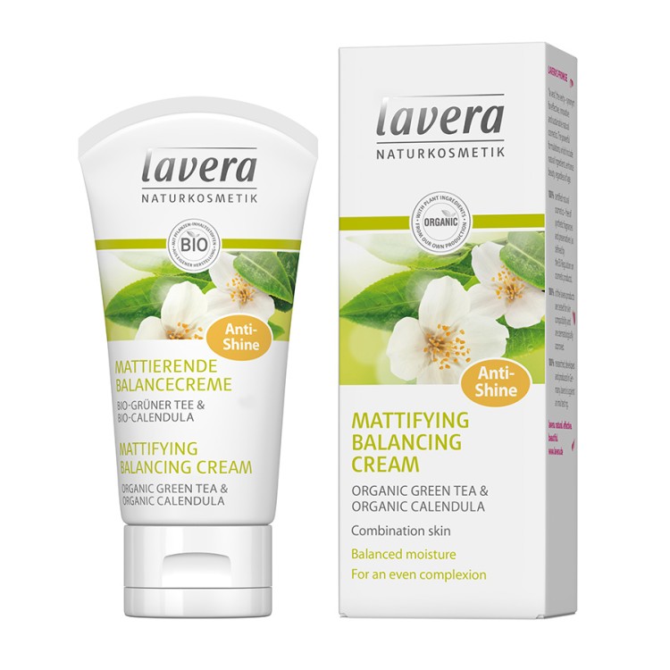 Lavera Εξισορροπητική Κρέμα Προσώπου για ματ όψη με Βιο καλέντουλα & Βιο πράσινο τσάι 50ml