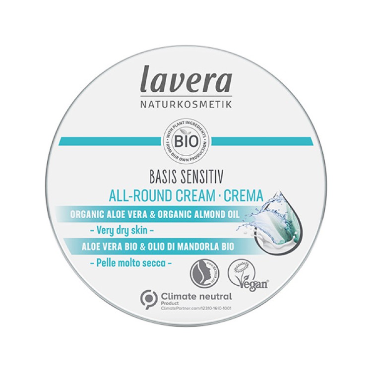 Lavera Ενυδατική Κρέμα Προσώπου & Σώματος (All Round) με ΒΙο βούτυρο shea & Βιο αμύγδαλο 150ml Κρέμες/Έλαια Προσώπου