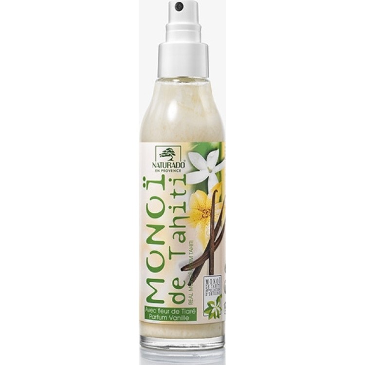 Naturado MONOÏ de Tahiti  Έλαιο Ταϊτινής Γαρδένιας με Άρωμα Βανίλιας σε Σπρέι 150ml Κρέμες/Λάδια Σώματος