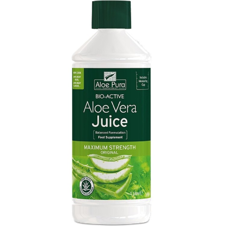 Optima Naturals Aloe Vera Juice Maximum Strength 1000ml Ελιξήρια- Αλόη