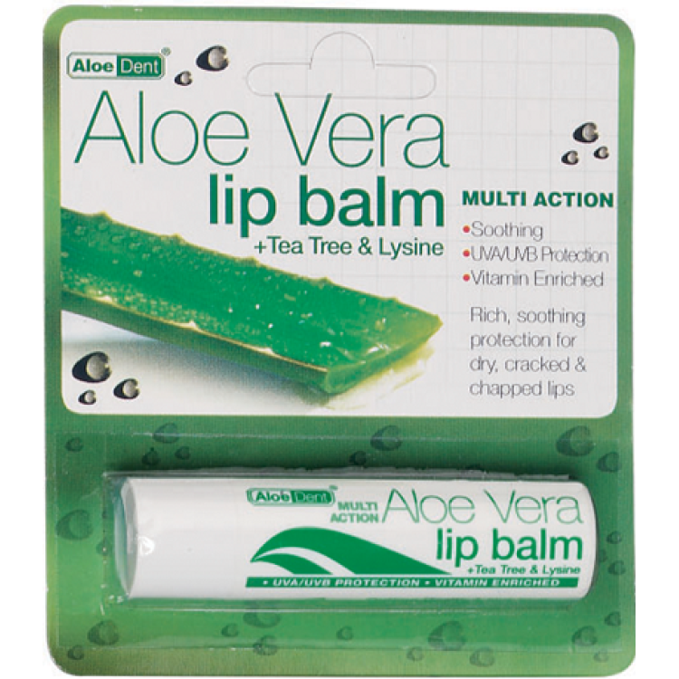 Optima Naturals Aloe Vera Lip Balm 4gr Μάτια/Χείλη