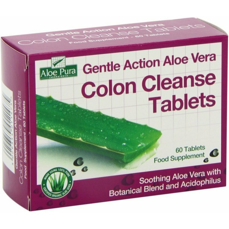 Optima Naturals Aloe Vera Colon Cleanse Tablets 60 tabs Ελιξήρια- Αλόη