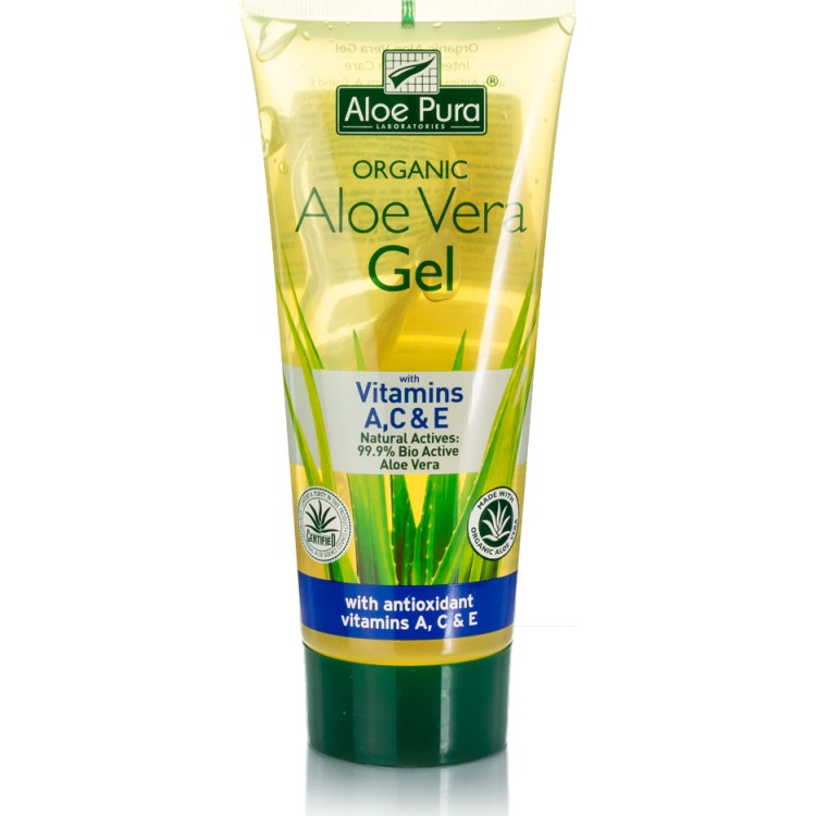 Optima Naturals Organic Aloe Vera Body Gel Vitamin A, C & E 200ml Κρέμες/Λάδια Σώματος